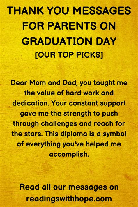 Fond Farewells and Proud Parental Moments: A Heartfelt Message for Graduates on Behalf of Their Loving Parents