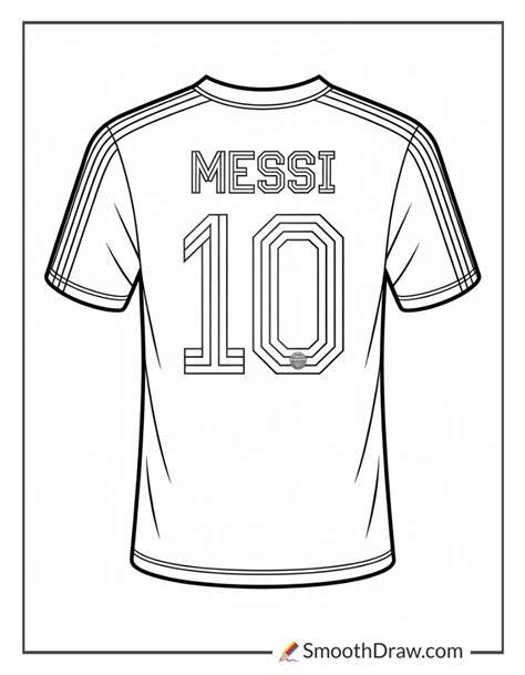 Messi Jersey Coloring Page