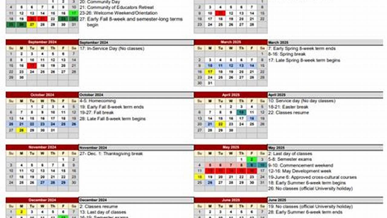 Messiah University Spring 2024 Calendar Google