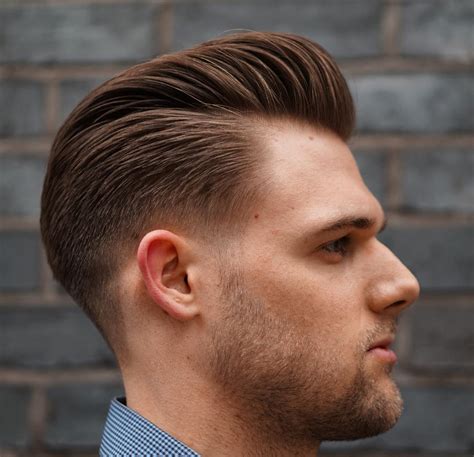 Messily Slicked Back Hairstyle.