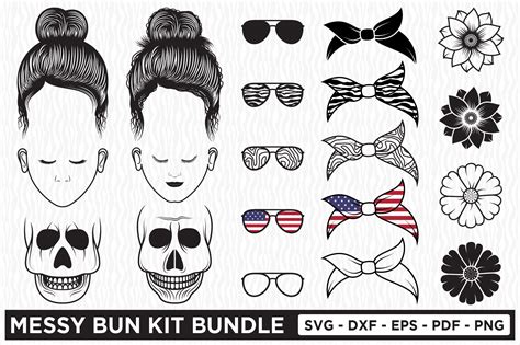 Download Messy Bun Kit Bundle Images