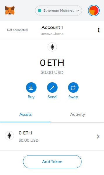 MetaMask interface guide