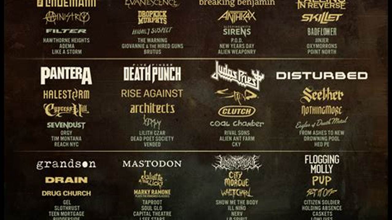 Metal Concerts 2025 Usa