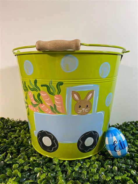 Metal Bucket Easter