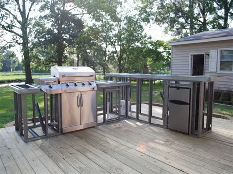 Strong And Durable Metal Frame Outdoor Kitchen — Randolph Indoor and Outdoor Design