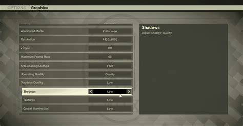 Metal Options and Settings