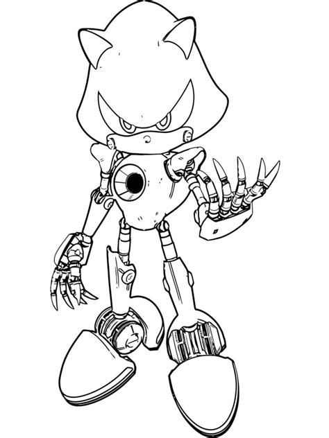 Metal Sonic Ausmalbilder