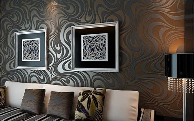 Metallic Wallpaper For Living Room