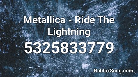 Metallica Roblox ID Codes - Roblox ID