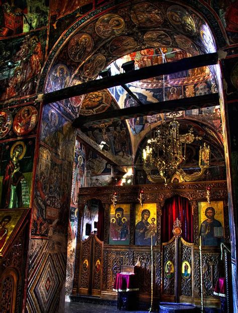 Meteora monastery interior