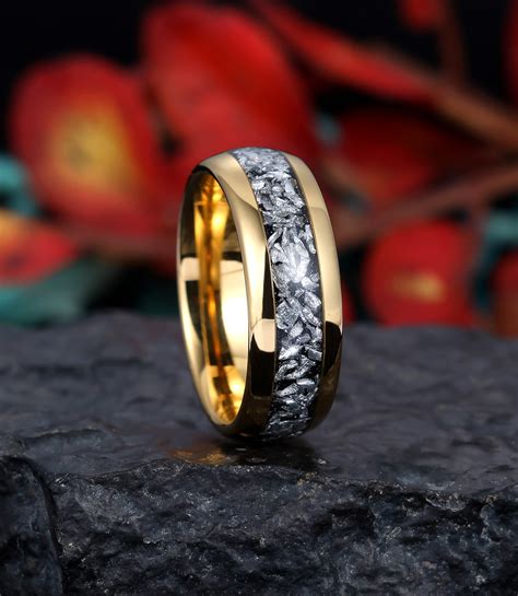 Find Your Perfect Match: Unleash the Timeless Affair with Meteorite Men's Wedding Band