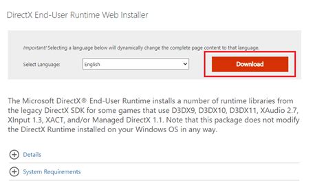 Method #1: Download the DirectX Installer