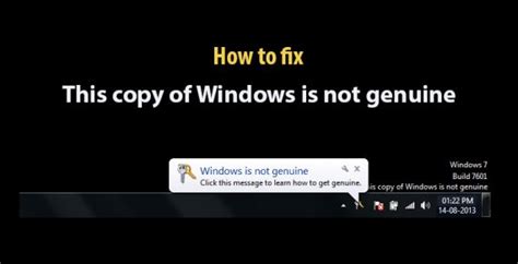 Method #2: Fix This Copy of Windows is not Genuine by CMD Tricks