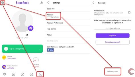 Method #2: Delete Badoo Account Using iOS App