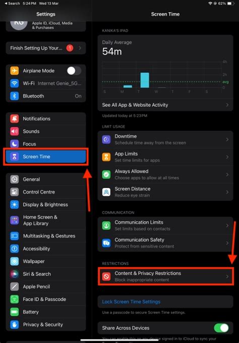 Method 1: Block YouTube App using Screen Time Settings