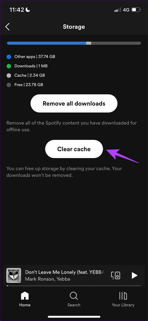 Method 1: Close Spotify App and Clear Cache