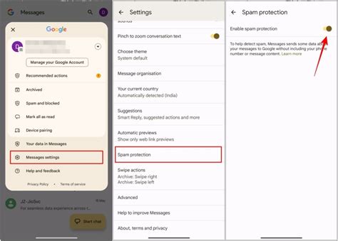 Method 1: Enable Spam Protection in Google Messages