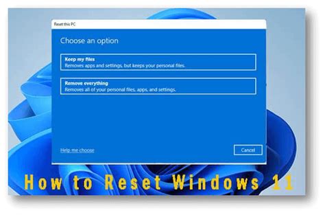 Method 1: Factory Reset Windows 11 from Settings