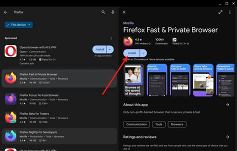 Method 1: Install Firefox on Chromebook Using Google Play Store