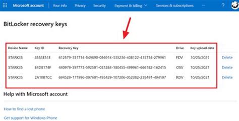 Method 1: Look For the Recovery Key in Your Microsoft Account