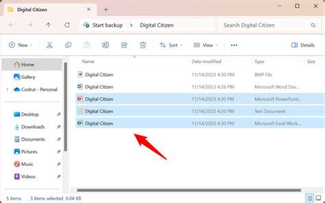Method 1: Select Multiple Adjacent Files