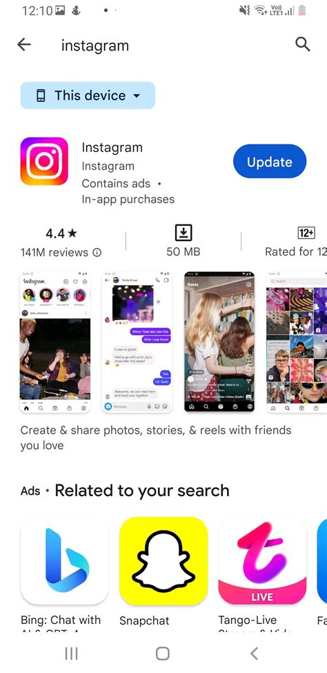 Method 1: Update Instagram on Android