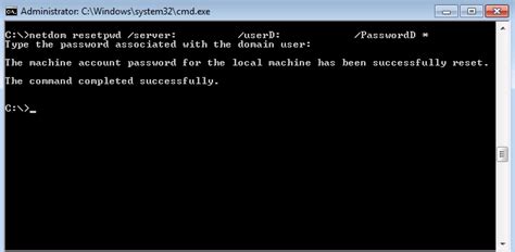 Method 1 – Reset Machine Account Passwords using Netdom.exe