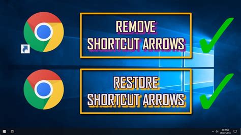 Method 1 – Restore Shortcut Arrows