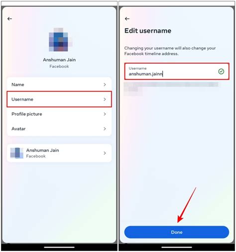 Method 2: Change Username on Facebook Mobile App