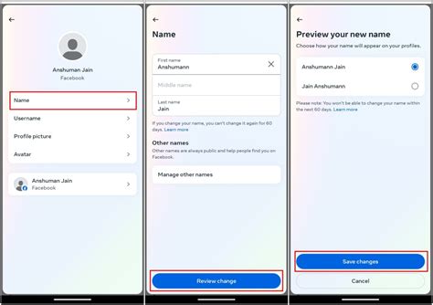 Method 2: Change Your Facebook Name on Android