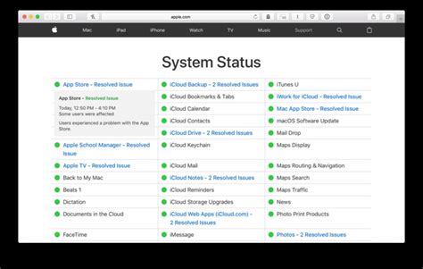Method 2: Check Apple’s System Status Page