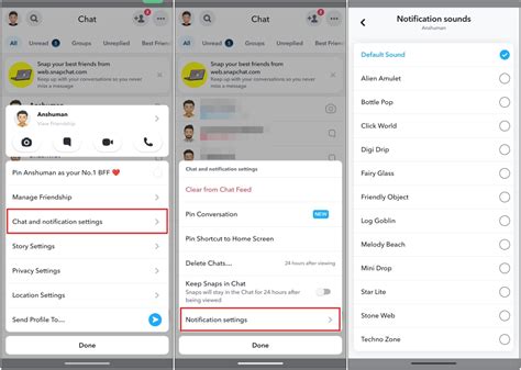 Method 2: Choose Alert Tone from Snapchat+ Menu