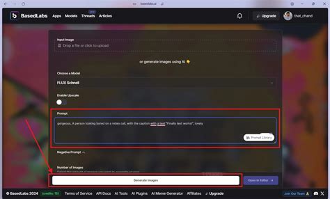 Method 2: Get Flux AI on BasedLabs