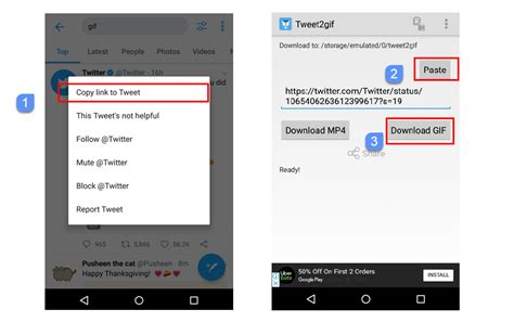 Method 2: Save GIF from Twitter On Android.
