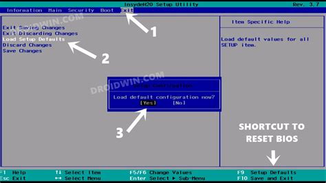 Method 2 – Reset the BIOS