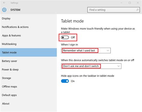 Method 3: Disable Tablet mode.