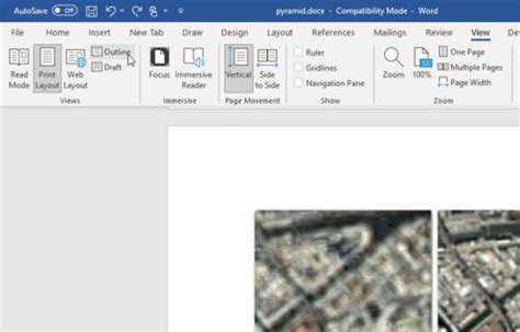 Method 3: Rearrange Pages in Word Using Outline View