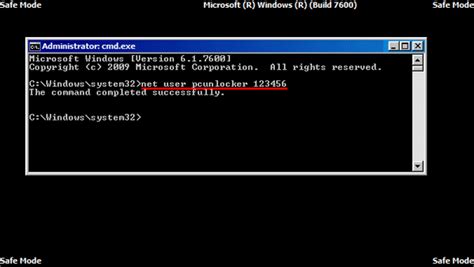 Method 3: Reset Password with Net User Command in Safe Mode with Command Prompt
