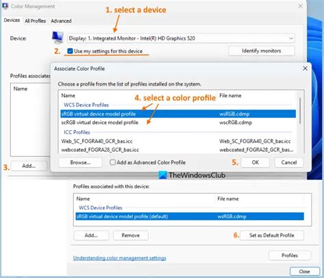 Method 3. Add a new default color Profile