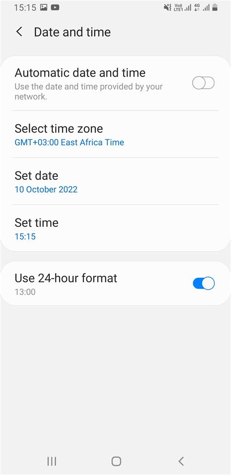 Method 7: Reset the date and time on your Android device.