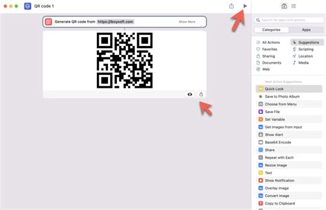 Method to create a QR code on Mac via websites