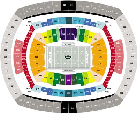 Metlife Seating Chart Jets
