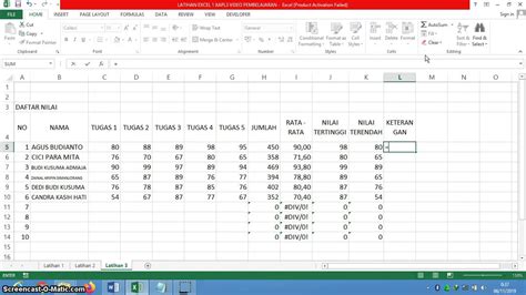 Metode Pembelajaran Excel