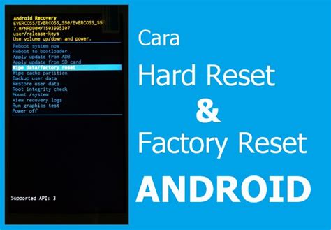Metode Restart dan Hard Reset