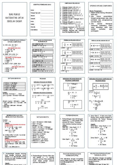 Metode Rumus Matematika Sd Pdf Simpel
