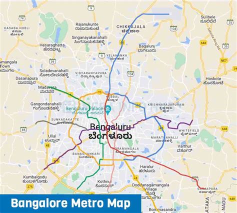 Bangalore metro map Metro station map Bangalore (Karnataka India)