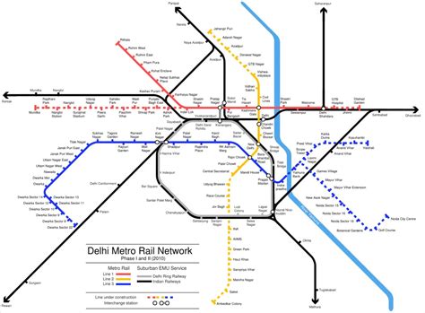 Map Of Delhi Metro Map Of The World