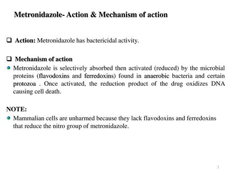 Metronidazole Mechanism of Action