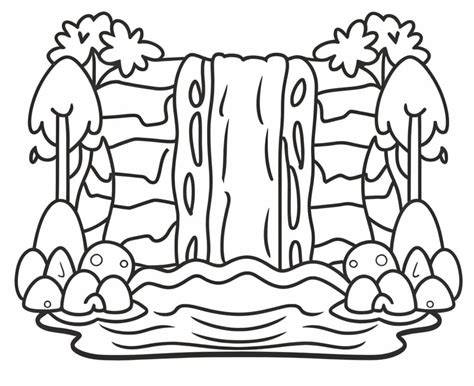 Mewarnai Air Terjun