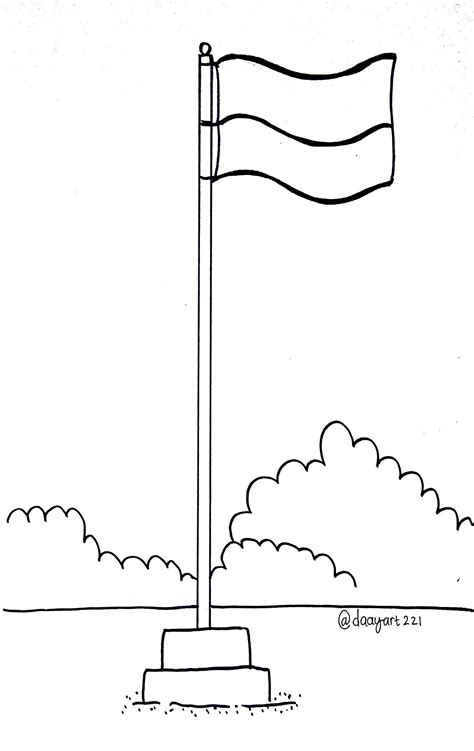 Mewarnai Bendera Merah Putih